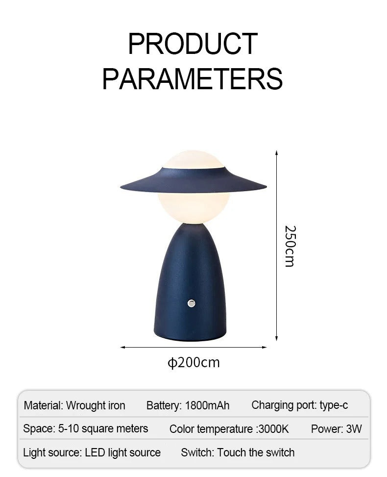 European Creative Charging Metal USB Table Lamp - Hearth & Lume
