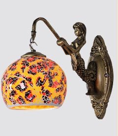 Retro Creative Bedroom Mermaid Wall Lamp - Hearth & Lume