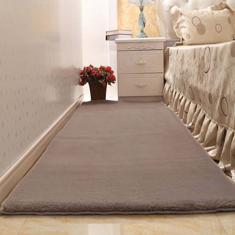 Imitation rabbit fur bedroom bedside blanket - Hearth & Lume