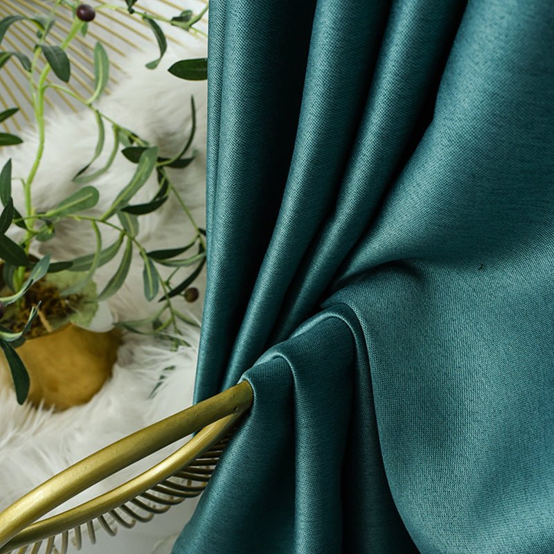 Thickening Double - sided Linen High Shading Jacquard Curtain - Hearth & Lume