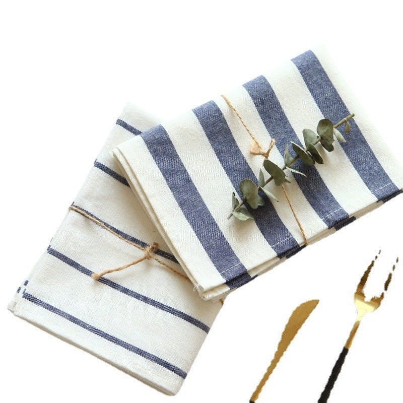Nordic Style Cotton Striped Plaid Napkin - Hearth & Lume