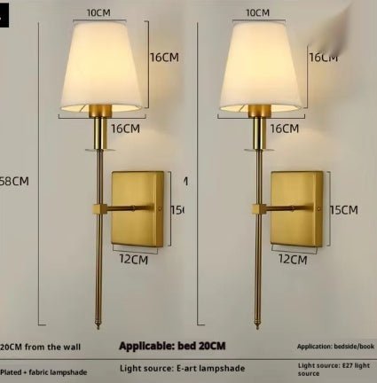 Indoor Bedroom Bedside Reading Wall Lamp - Hearth & Lume