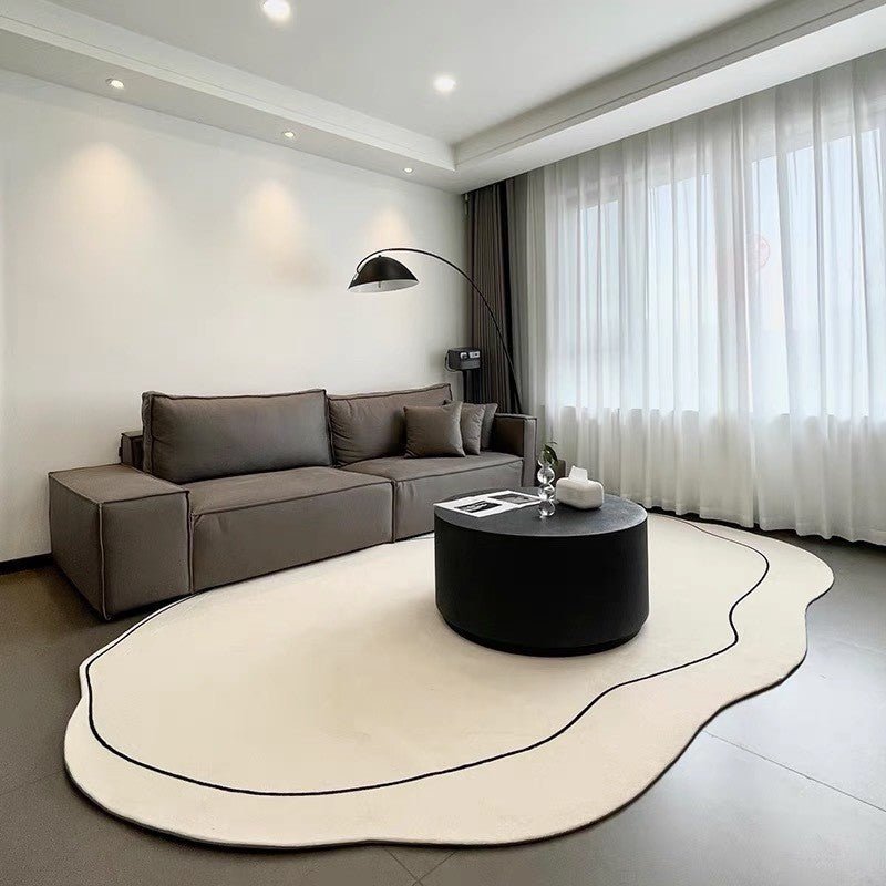 Japanese Minimalist Living Room Cashmere Carpet - Hearth & Lume