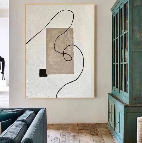 Pure Hand Drawing Minimalist Living Room Decorative Painting - Hearth & Lume