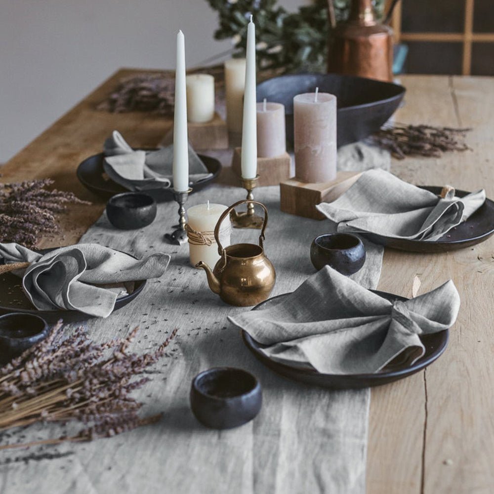 Linen Table Flag Fabric Art Plain Simple Washed Waterproof Tea Sheet Cloth - Hearth & Lume