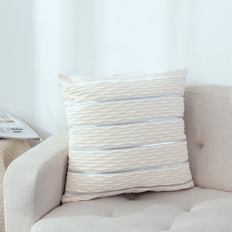 Simple Luxury Striped Velvet Pillow Cover - Hearth & Lume