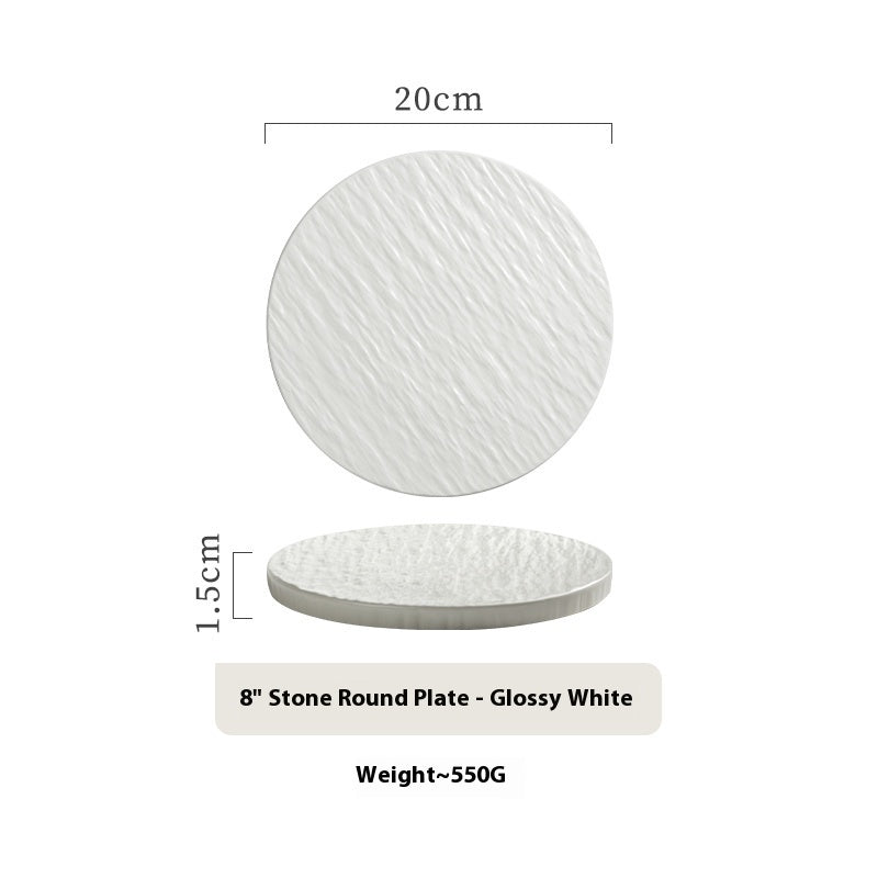 Porcelain Dinner Plate Household Hotel Steak Plate - Hearth & Lume