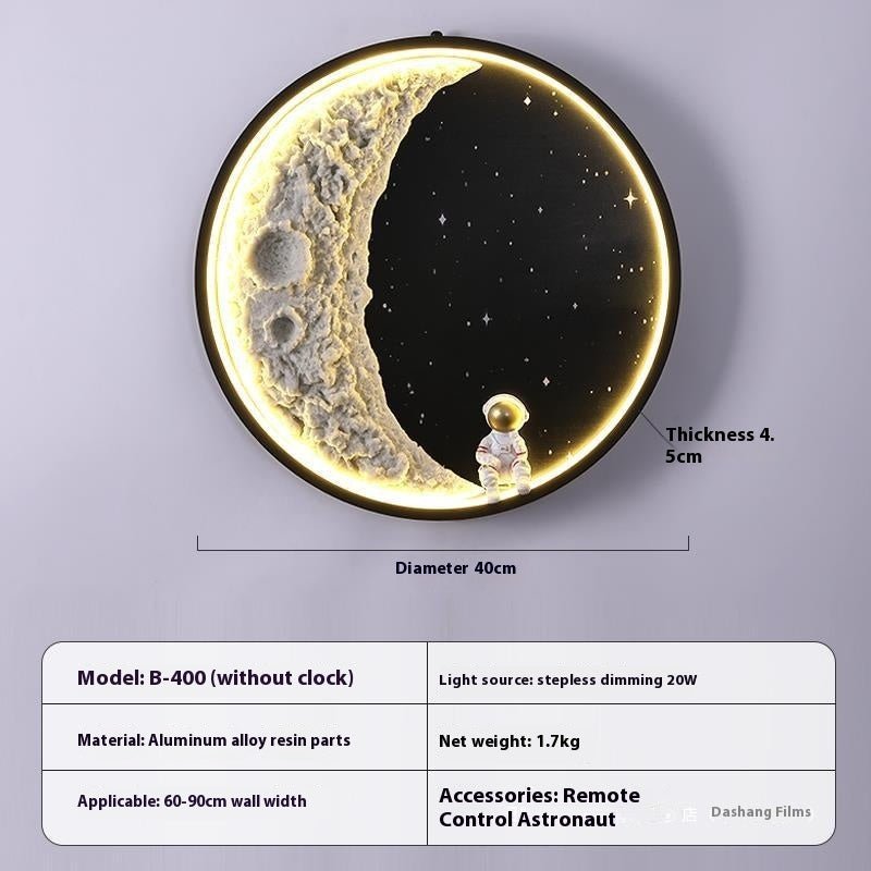 Living Room Background Wall Modern Minimalist Moon Wall Lamp - Hearth & Lume
