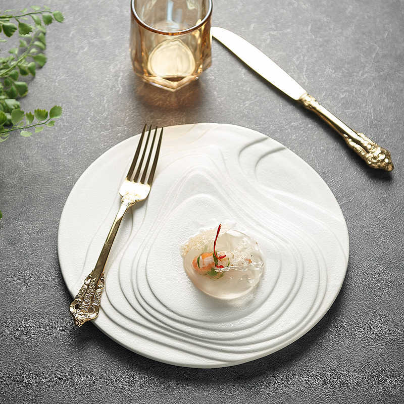 Dessert Steak Terrace Creative Ceramic Western Plate - Hearth & Lume