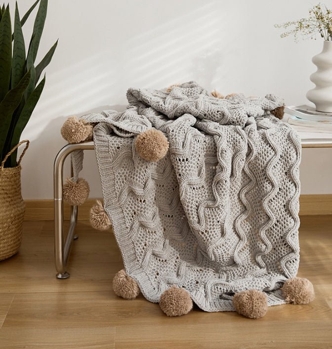Fashion Nordic Living Room Knitted Blanket - Hearth & Lume