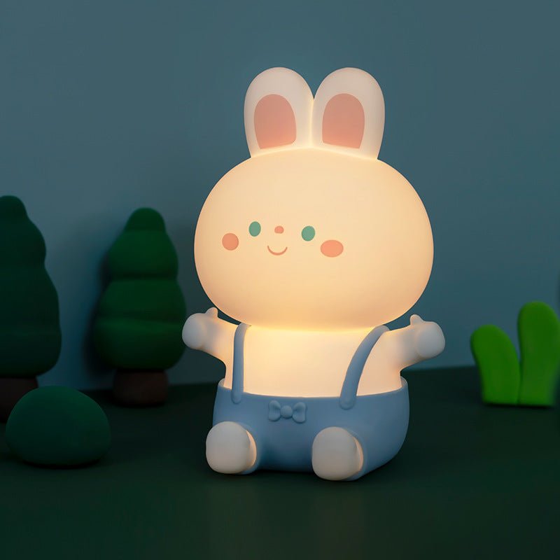 Rabbit Silicone Lamp USB Charging Dimming Timing Colorful Light - Hearth & Lume