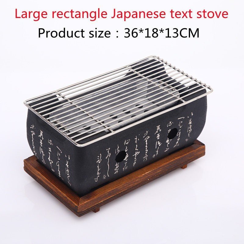 Japanese Mini Grill Household Indoor Charcoal Grill Full Set - Hearth & Lume