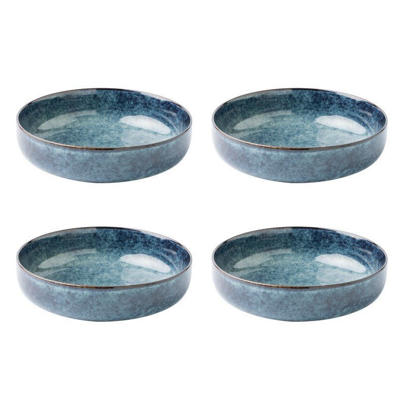 Nordic Creative Dishes Bowl Noodles Bowl Household Personalized Dish Deep Plate - Hearth & Lume