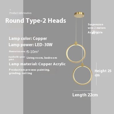 Copper Light Luxury Modern Minimalist Master Bedroom Living Room Background - Hearth & Lume