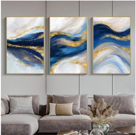 Abstract Canvas Painting Contemporary Art Poster - Hearth & Lume