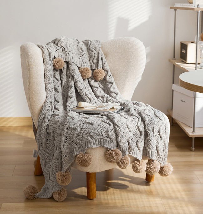 Fashion Nordic Living Room Knitted Blanket - Hearth & Lume