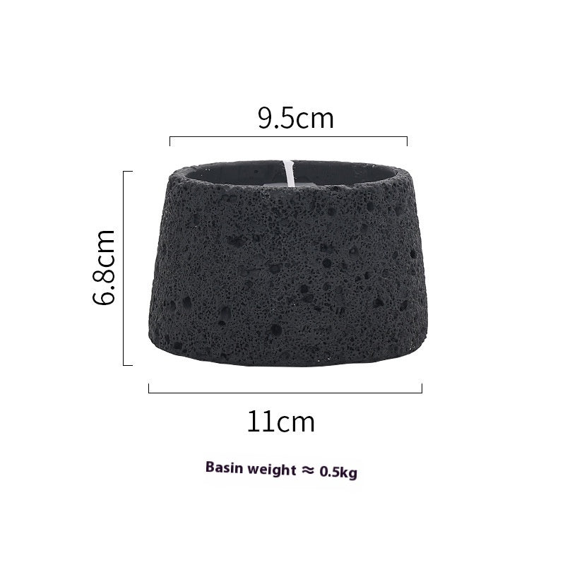 Home Decorative Crafts Candle Holder Cement Aromatherapy Candle Cup - Hearth & Lume