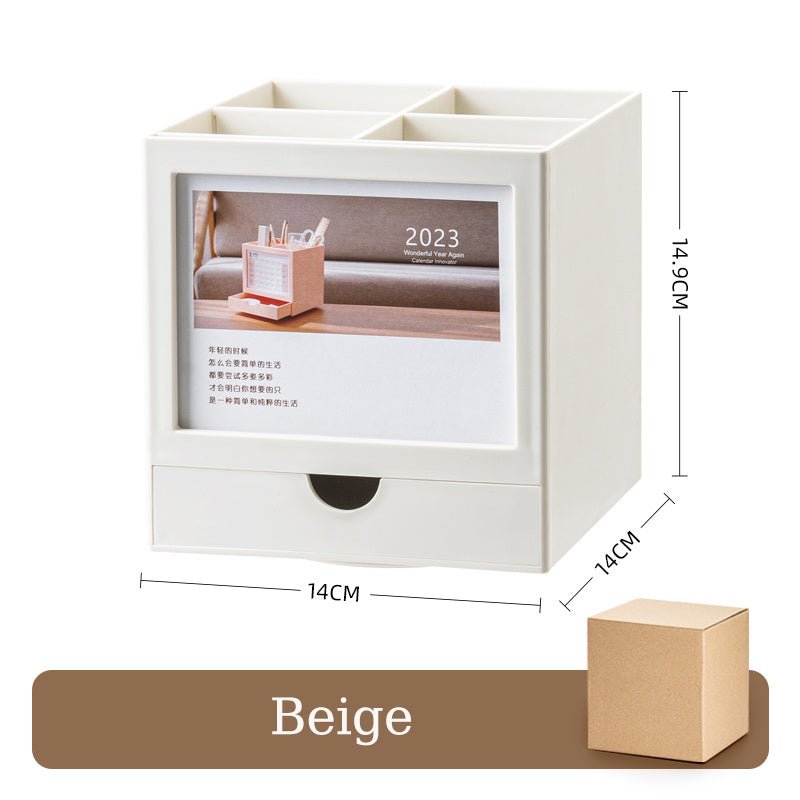 Rotary Pen Holder Multifunctional Desktop Drawer Storage Box - Hearth & Lume
