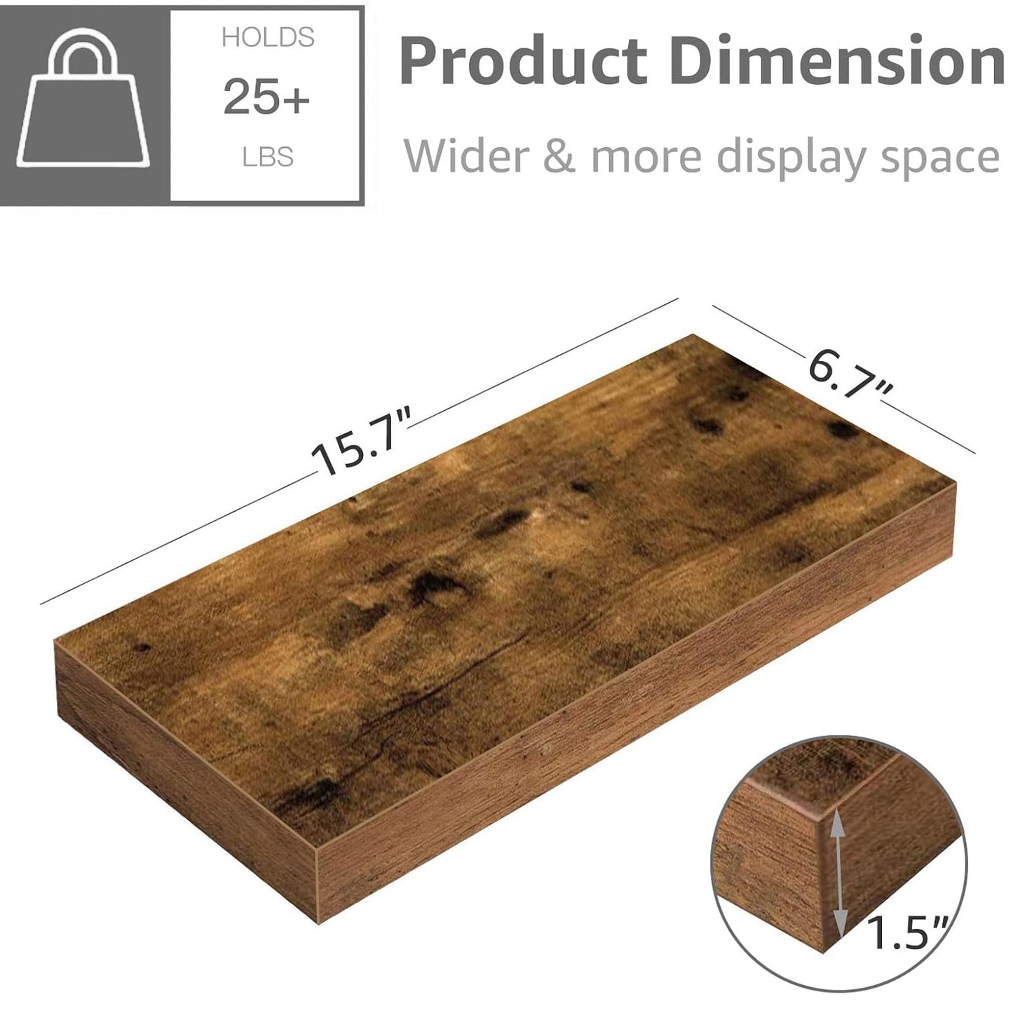Floating Shelf Living Room Wall - Hearth & Lume