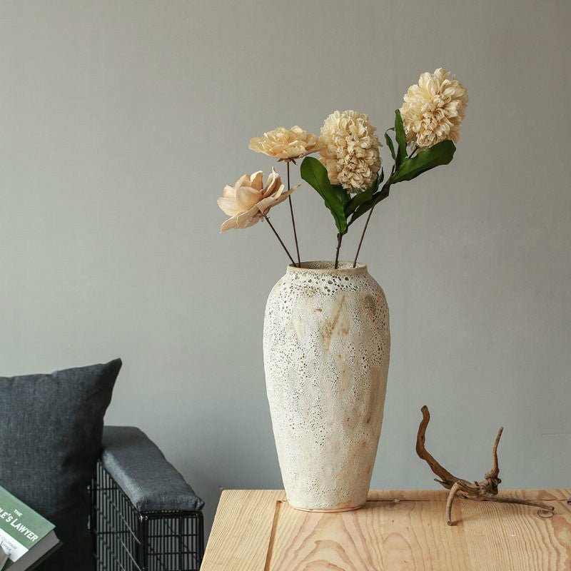 Dried flowers ceramic flower arrangement vase - Hearth & Lume