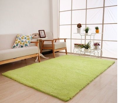 Living Room Rug Area Solid Carpet Fluffy Soft Home Decor White Plush Carpet - Hearth & Lume