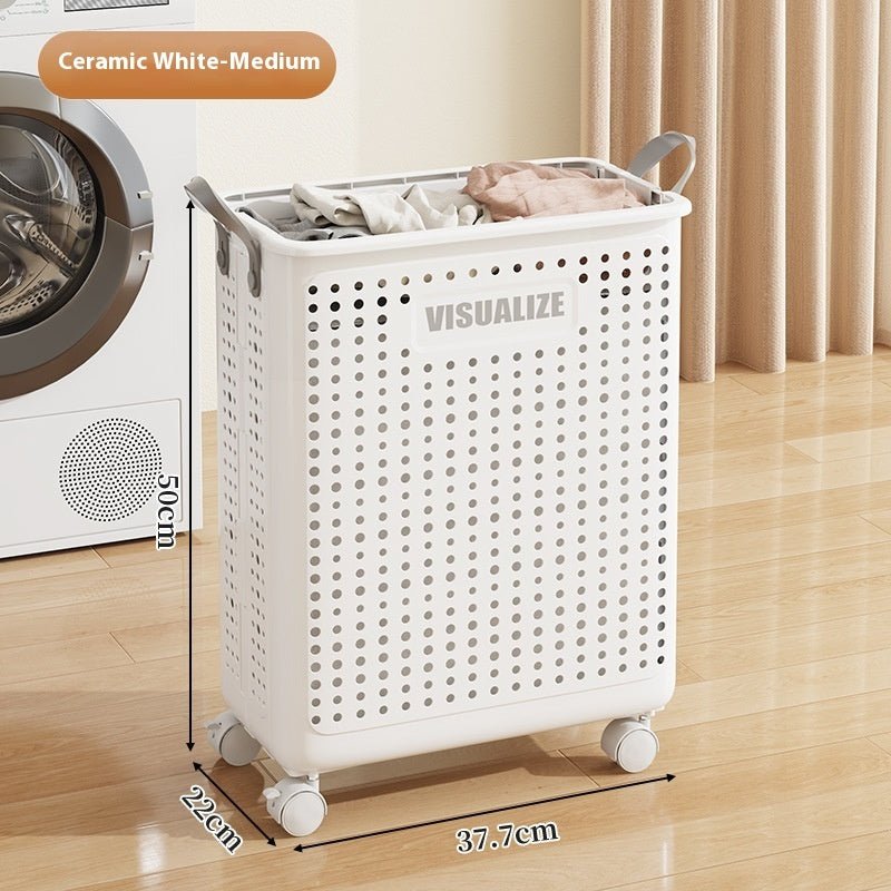 Multifunctional Folding Laundry Basket With Wheels - Hearth & Lume