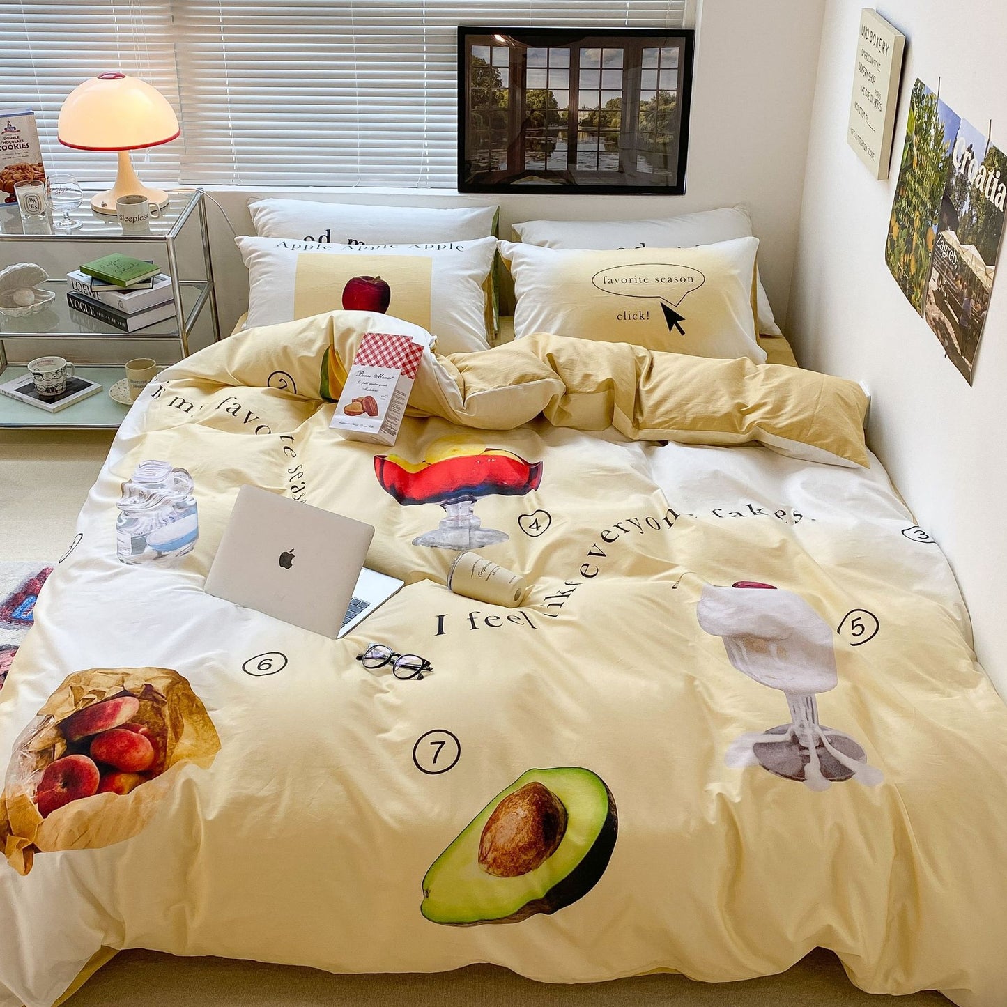 Household Fashion Simple Pure Cotton 3D Printing Bedding - Hearth & Lume