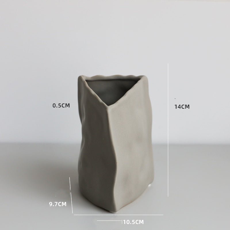 Nordic Irregular Art Ceramic Vase Decoration Living Room - Hearth & Lume