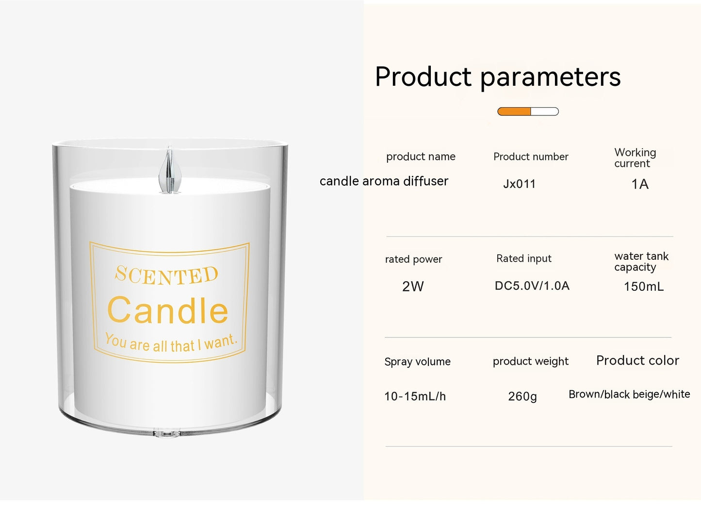 Candle Aroma Diffuser Household Bedroom Desktop - Hearth & Lume