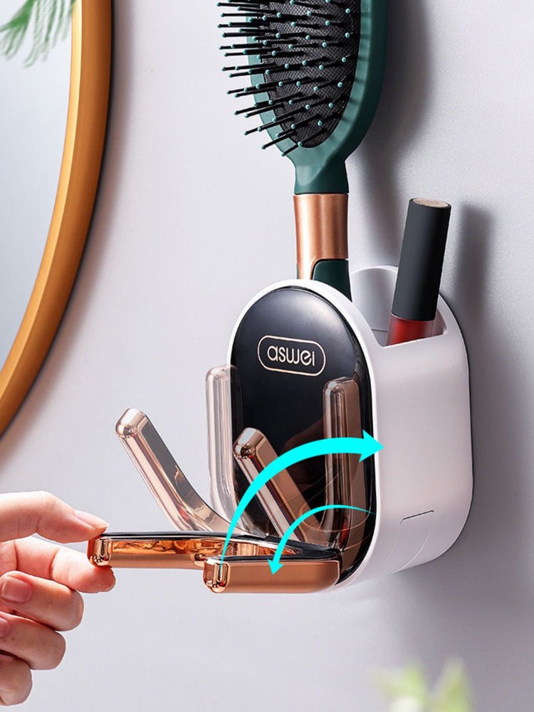Hair Dryer Rack Free Punch Bathroom - Hearth & Lume