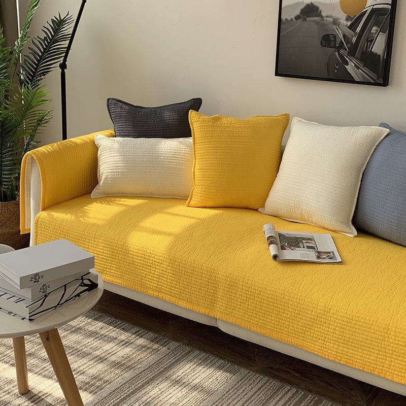 Sofa Cushion Cover Cotton Fabric Non - slip Cushion - Hearth & Lume