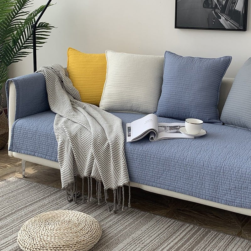 Sofa Cushion Cover Cotton Fabric Non - slip Cushion - Hearth & Lume