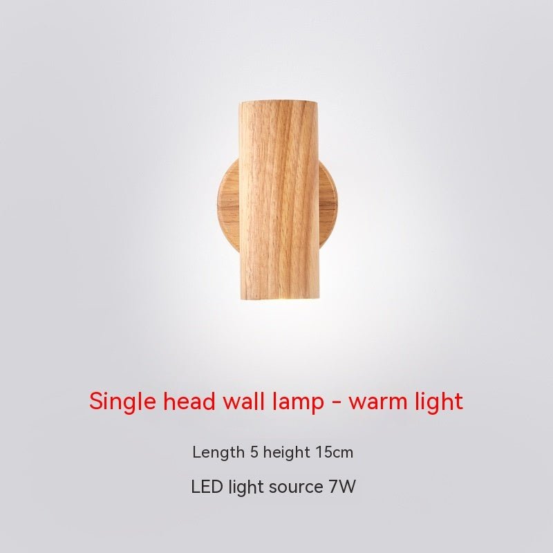 Original Wooden Bedroom Wall Lamp Japanese Retro - Hearth & Lume