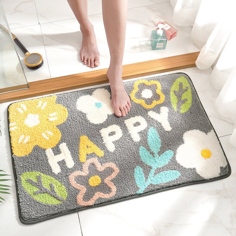 Cartoon Household Bathroom Mats Bathroom Absorbent Non - slip Mat - Hearth & Lume