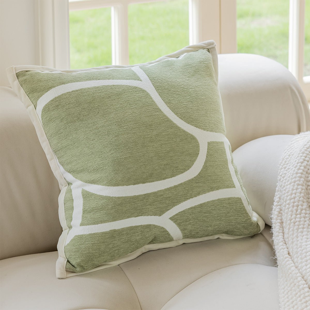 Pure Cotton Cream Style Sofa Pillow Cases Nordic Modern Minimalist Living Room Pillows - Hearth & Lume