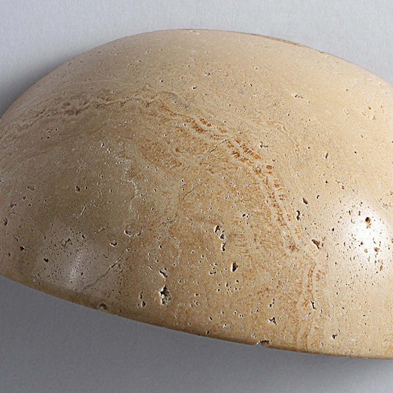 Retro Yellow Cave Stone Semicircle Corridor Wall Lamp - Hearth & Lume