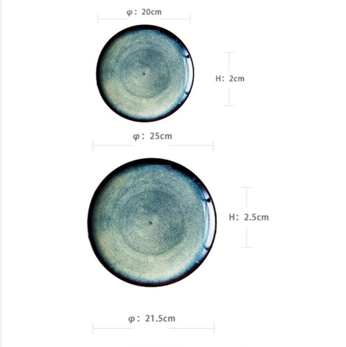 Japanese Round Ceramic Plate - Hearth & Lume