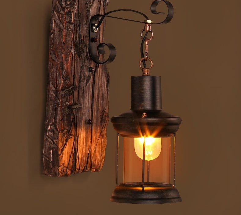 Distressed retro wall lamp - Hearth & Lume