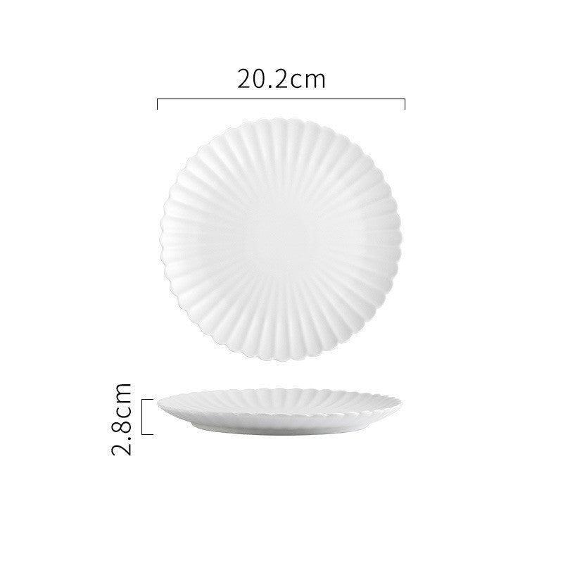 Creative Simple Solid - color Ceramic Plate - Hearth & Lume
