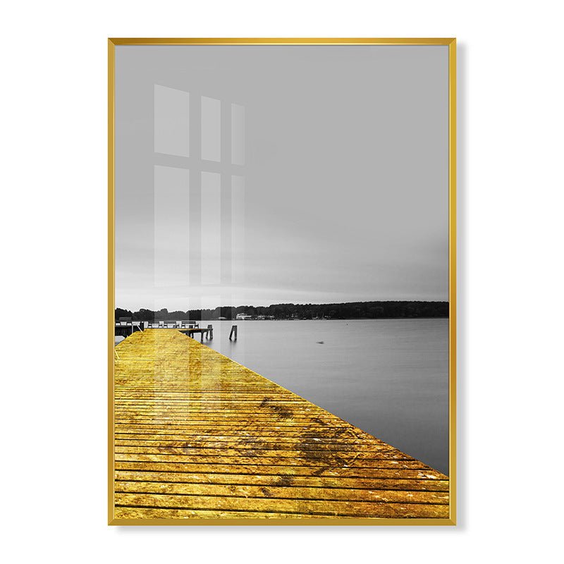 Abstract living room painting - Hearth & Lume