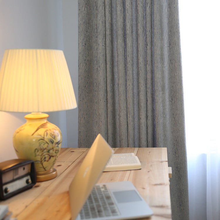 Solid color modern simple thick cotton curtain fabric - Hearth & Lume
