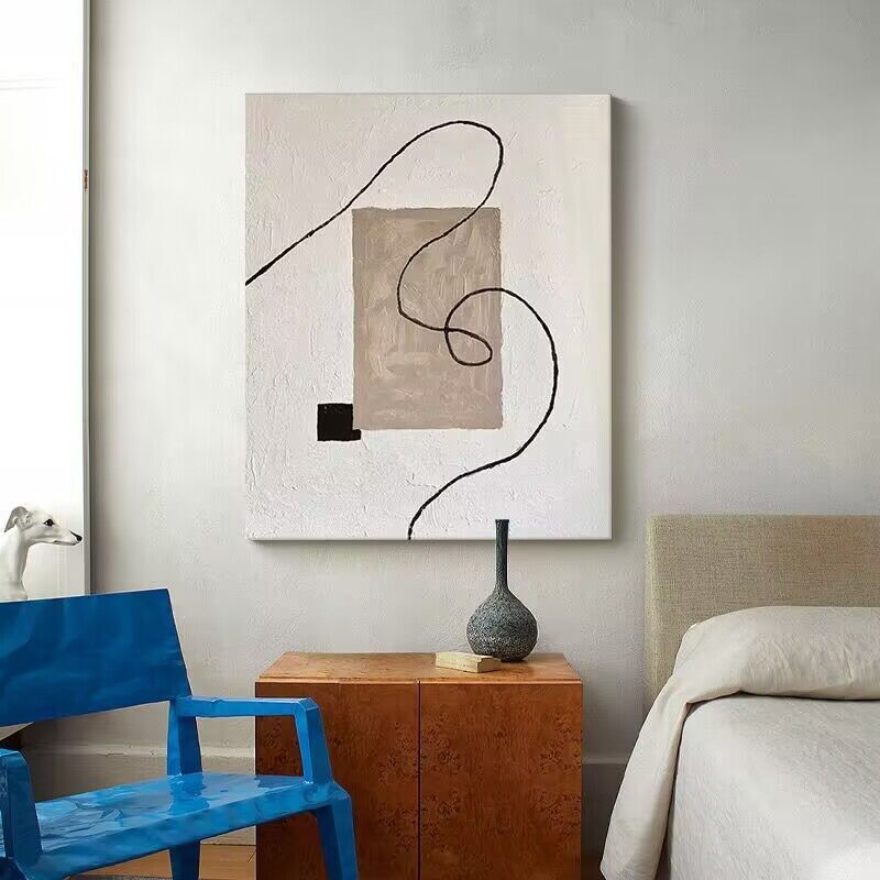 Pure Hand Drawing Minimalist Living Room Decorative Painting - Hearth & Lume