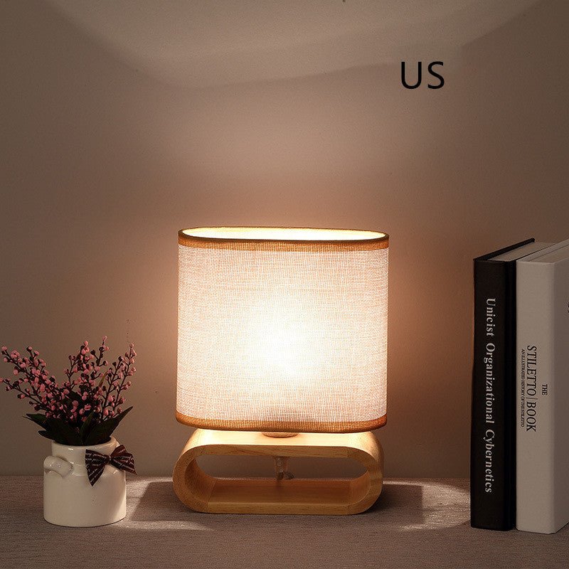 Nordic Japanese bedroom bedside table lamp - Hearth & Lume