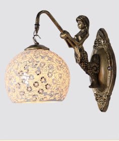 Retro Creative Bedroom Mermaid Wall Lamp - Hearth & Lume