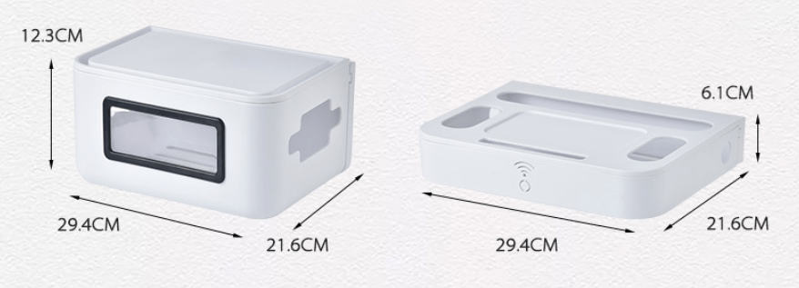 Home Wall Mounted Router Wire Storage Organizer Box - Hearth & Lume