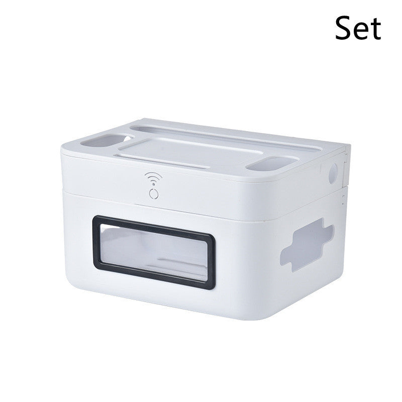 Home Wall Mounted Router Wire Storage Organizer Box