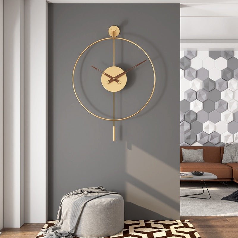 Simple Wall Clock In Living Room - Hearth & Lume