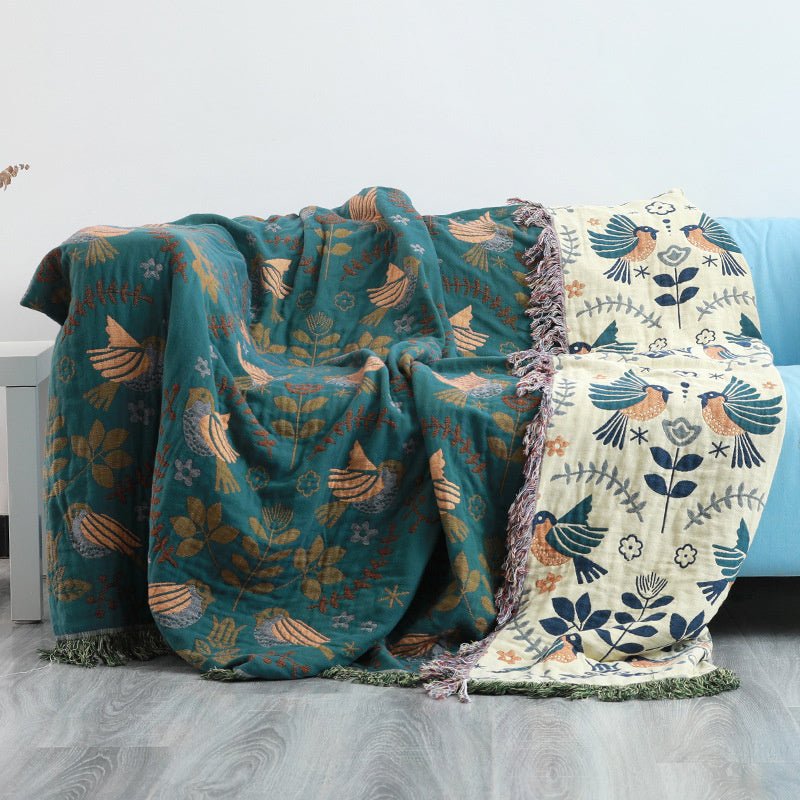Bohemian Cotton Four Seasons Sofa Cover Blanket - Hearth & Lume