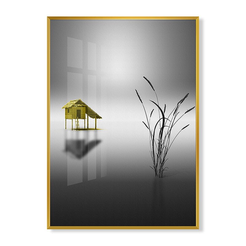 Abstract living room painting - Hearth & Lume