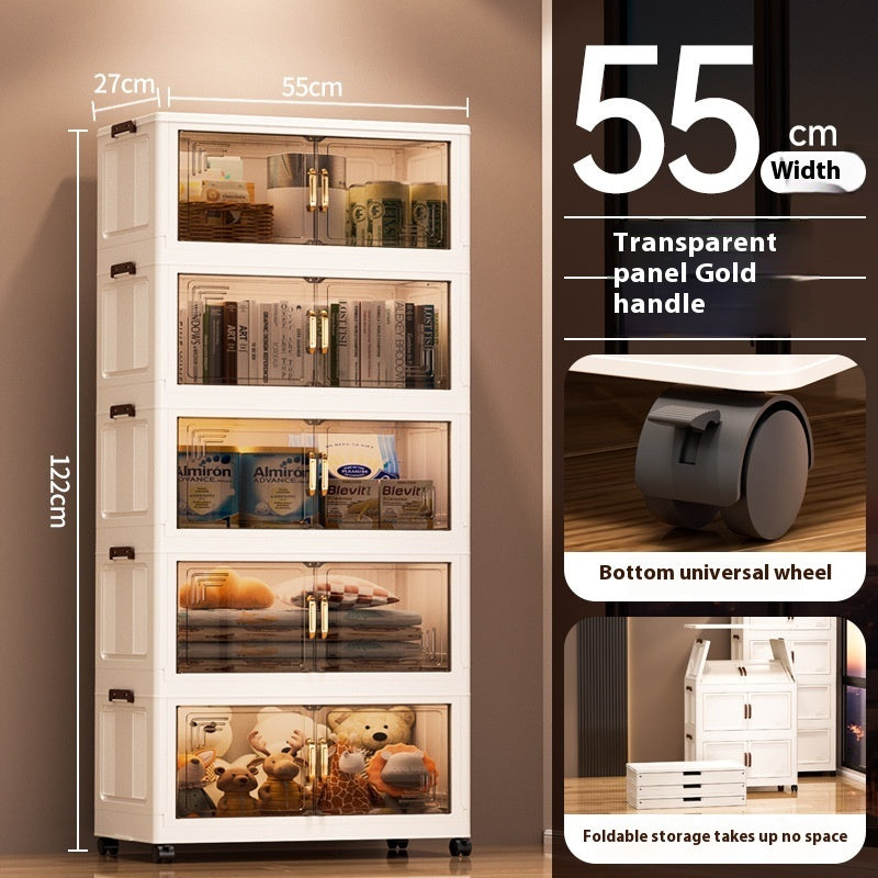 Installation-free Removable Folding Storage Cabinet Locker